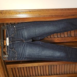 ABERCROMBIE JEANS VINTAGE PRINT, SPARKLE EMBELLISH